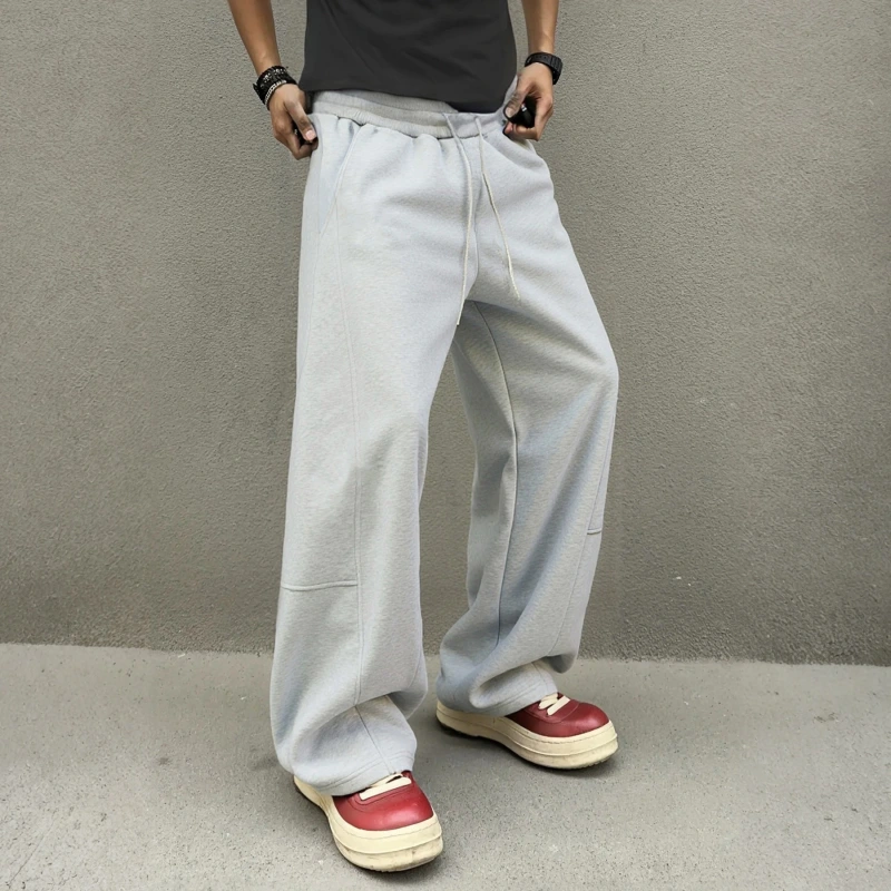 TTgarment Men's Cotton Drawstring Sweatpants Full Length  BGS002-1