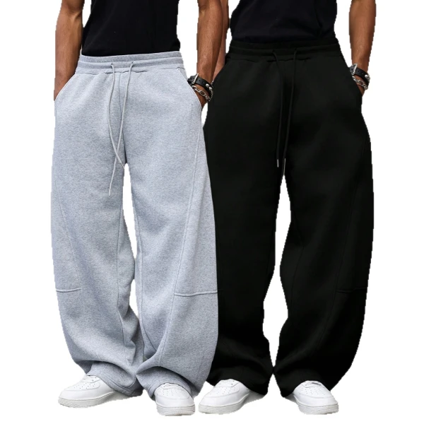 TTgarment Men's Cotton Drawstring Sweatpants Full Length  BGS002-1