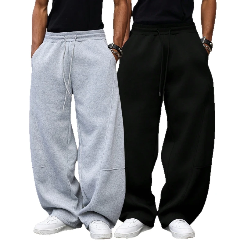 TTgarment Men's Cotton Drawstring Sweatpants Full Length  BGS002-1