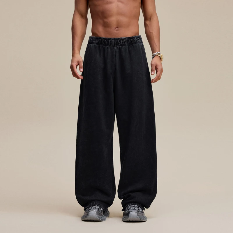 TTgarment Men's Baggy Heavyweight Straight Leg Sweatpants BGS003