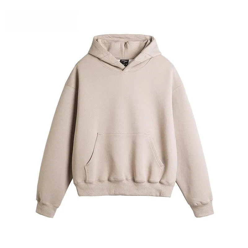 TTgarment Baggy Blue Washed Distressed Hooded Sweatshirt for Unisex BGS006-1