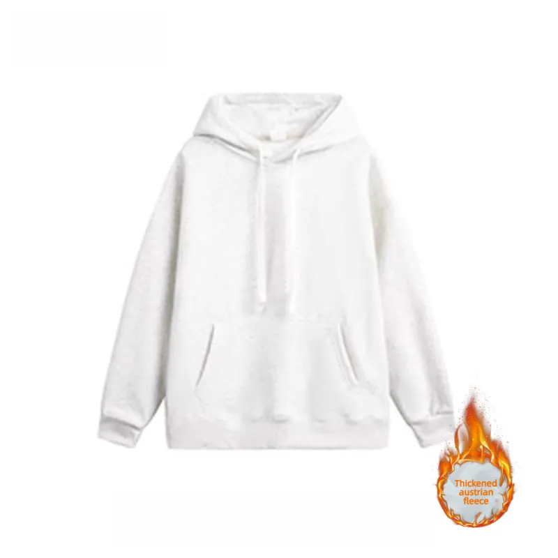 TTgarment Baggy Blue Washed Distressed Hooded Sweatshirt for Unisex BGS006-1
