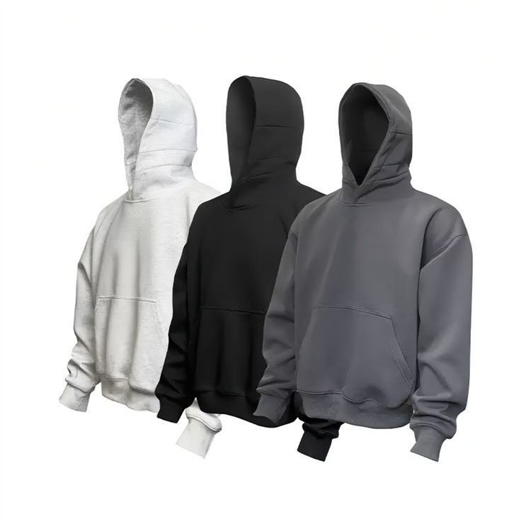 TTgarment Custom Made Baggy Short Wide Hoodie Unisex Trendy Brand BGS006-2
