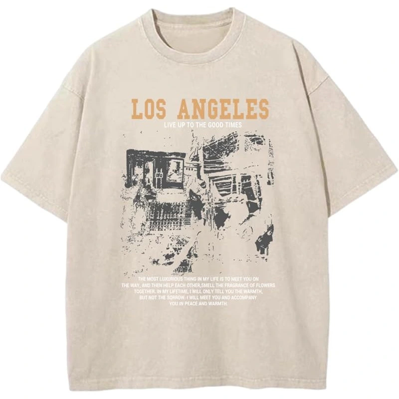 TTgarment Custom Made Washed Distressed 230g Oversized Graphic T-shirts GPT001