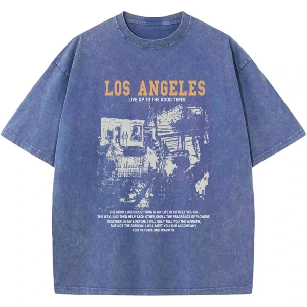 TTgarment Custom Made Washed Distressed 230g Oversized Graphic T-shirts GPT001
