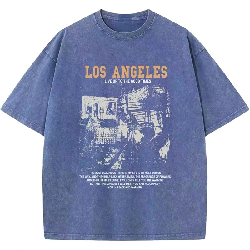 TTgarment Custom Made Washed Distressed 230g Oversized Graphic T-shirts GPT001