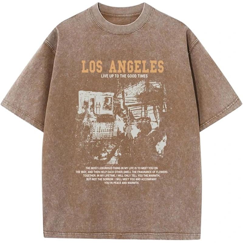 TTgarment Custom Made Washed Distressed 230g Oversized Graphic T-shirts GPT001