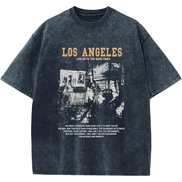TTgarment Custom Made Washed Distressed 230g Oversized Graphic T-shirts GPT001