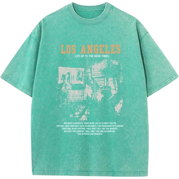 TTgarment Custom Made Washed Distressed 230g Oversized Graphic T-shirts GPT001