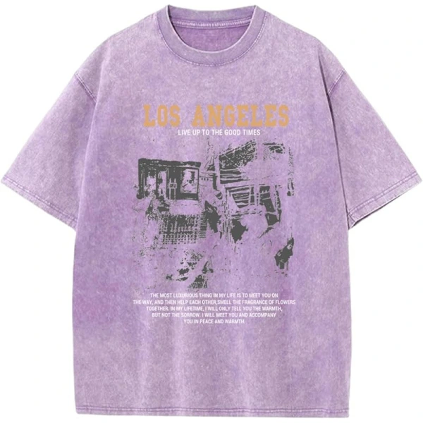 TTgarment Custom Made Washed Distressed 230g Oversized Graphic T-shirts GPT001