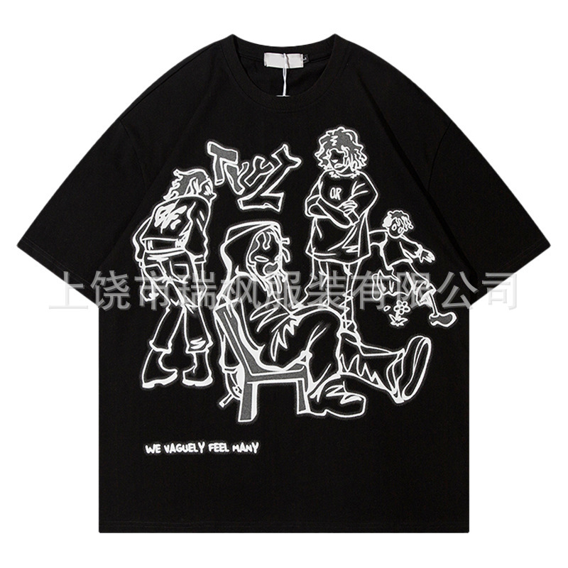 TTgarment Custom Made Wholesale Print Short-sleeve Graphic T-shirt for Men GPT005