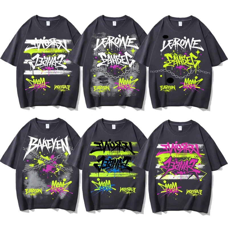 TTgarment  Custom Drop-shoulder Men's Graphic Oversized T-shirt GPT009