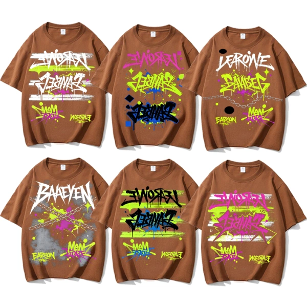 TTgarment  Custom Drop-shoulder Men's Graphic Oversized T-shirt GPT009