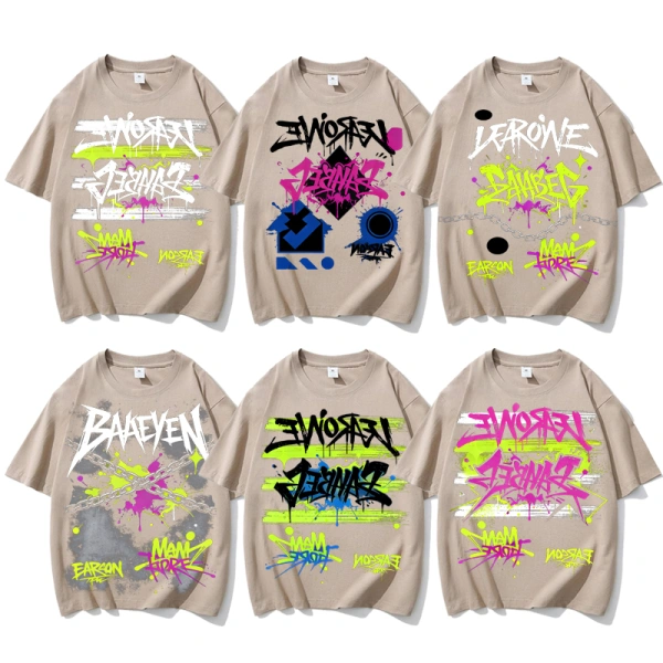 TTgarment  Custom Drop-shoulder Men's Graphic Oversized T-shirt GPT009