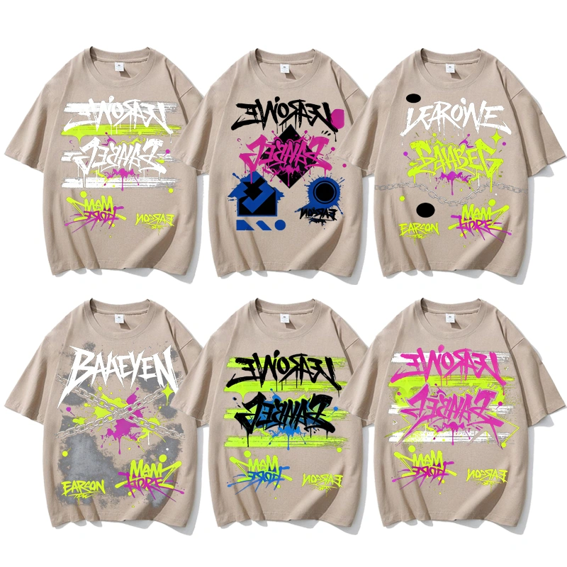 TTgarment  Custom Drop-shoulder Men's Graphic Oversized T-shirt GPT009