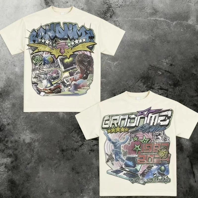TTgarment Custom Design Graphic T-shirt Men's Heavy Streetwear Custom Pattern Print GPT006-1