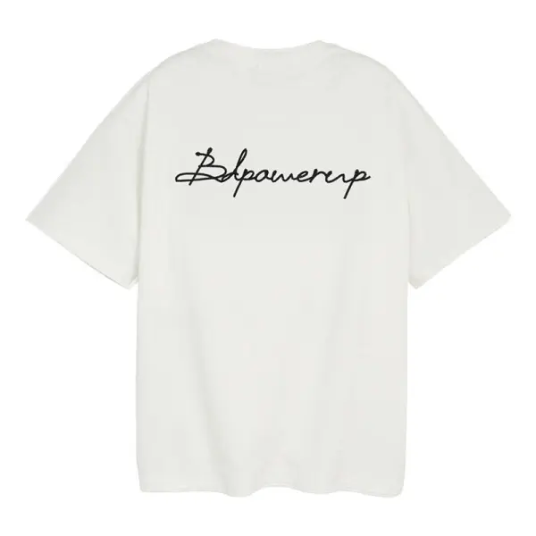 TTgarment Custom Design Breathable Chain Stitch Logo Promotional T Shirt CSL001