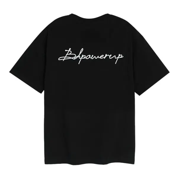 TTgarment Custom Design Breathable Chain Stitch Logo Promotional T Shirt CSL001