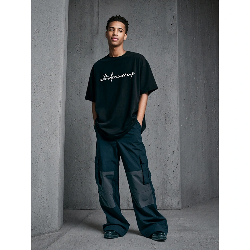 TTgarment Custom Design Breathable Chain Stitch Logo Promotional T Shirt CSL001