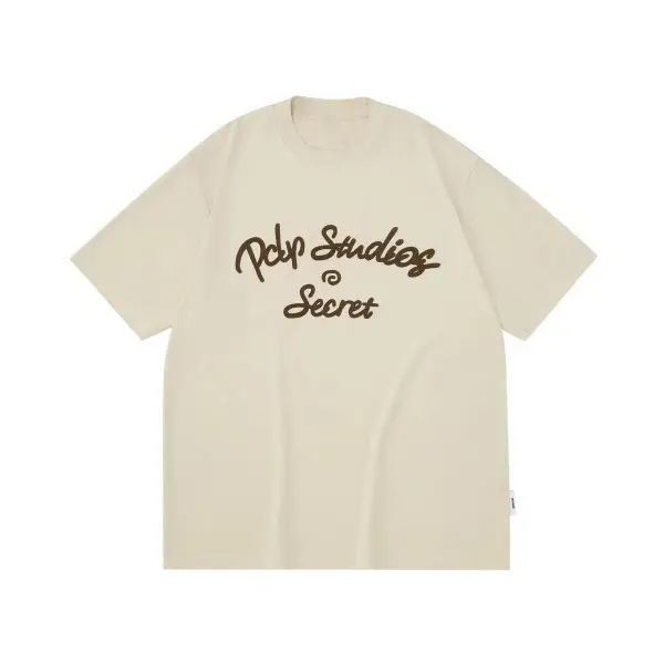 TTgarment Chain Stitch Logo Designer Men T-Shirt CSL002