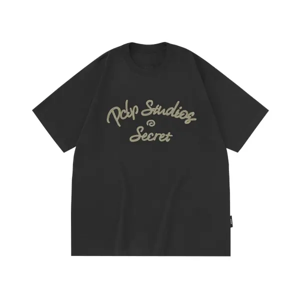 TTgarment Chain Stitch Logo Designer Men T-Shirt CSL002