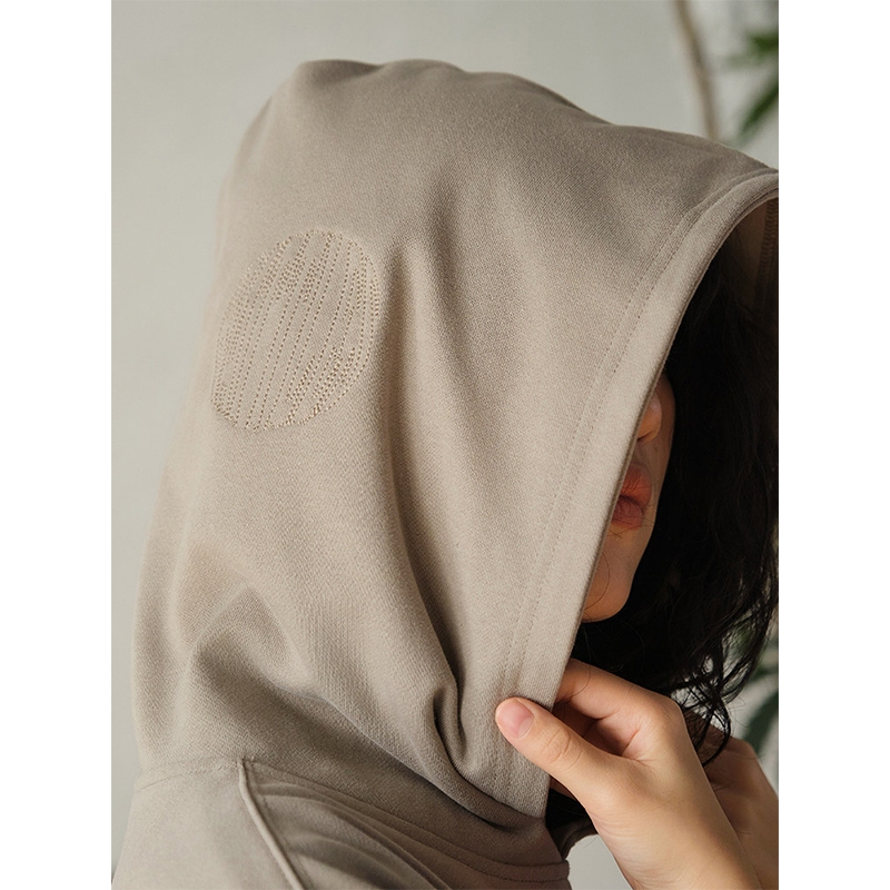 TTgarment Custom Chain Stitch Logo Printing Logo Cotton Hoodie CSL004-2