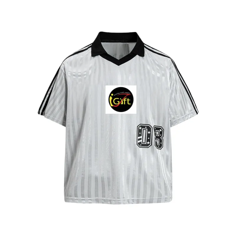 TTgarment American Retro Casual Style Sports Striped Short-sleeve T-shirt For Men SJT010 