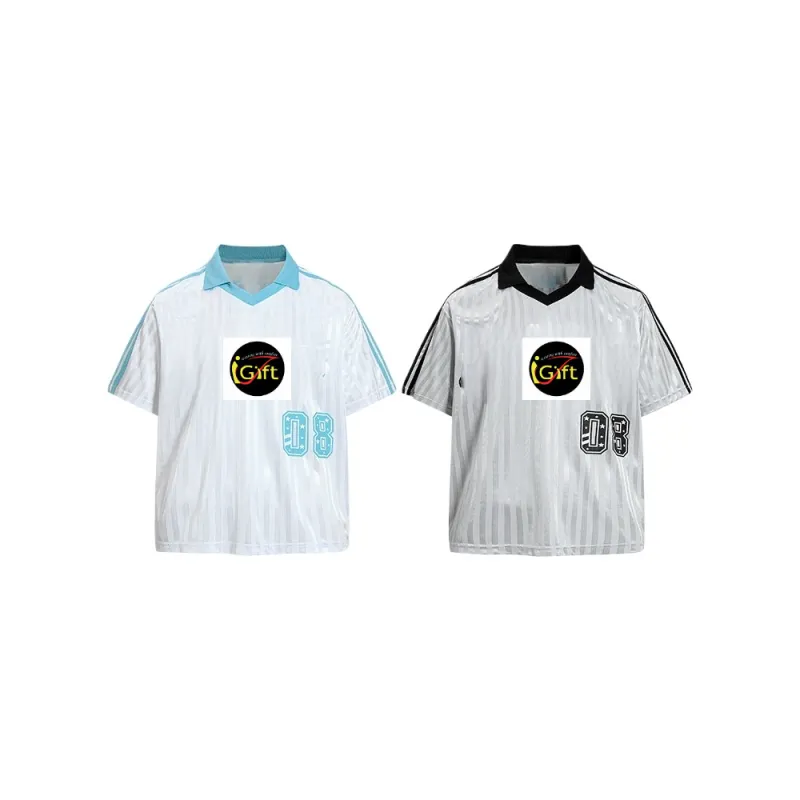 TTgarment American Retro Casual Style Sports Striped Short-sleeve T-shirt For Men SJT010 