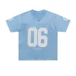 TTgarment Hip-Hop Retro Football Jersey V-Neck Sports Short-Sleeve T-Shirt for Men Satin Cool Loose Football Top SJT002