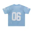 TTgarment Hip-Hop Retro Football Jersey V-Neck Sports Short-Sleeve T-Shirt for Men Satin Cool Loose Football Top SJT002