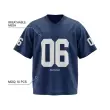 TTgarment Hip-Hop Retro Football Jersey V-Neck Sports Short-Sleeve T-Shirt for Men Satin Cool Loose Football Top SJT002