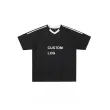 TTgarment American Retro Striped Sports Jersey Short-sleeved Blokecore Red Loose Pullover Short-sleeved T-shirt SJT005 
