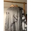 TTgarment Custom Made Faux mohair Tie Dye Crew Neck Sweater Oversized Fuzzy MA005