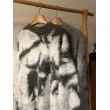 TTgarment Custom Made Faux mohair Tie Dye Crew Neck Sweater Oversized Fuzzy MA005