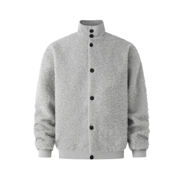 TTgarment Custom Made Faux Mohair Crew Neck Sweater Oversized Outerwear MA007