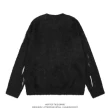 TTgarment Custom Made Animal Graphic Faux Mohair Crew Neck Sweater Streetwear MA010