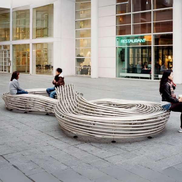 Metal Line Outdoor Seat