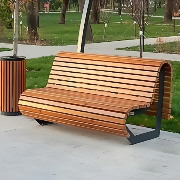 Double-Sided Pressure-Treated Pine Outdoor Bench