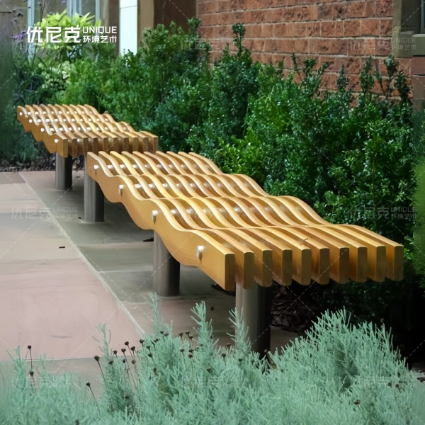 Multi-layer Birch Bentwood Bench