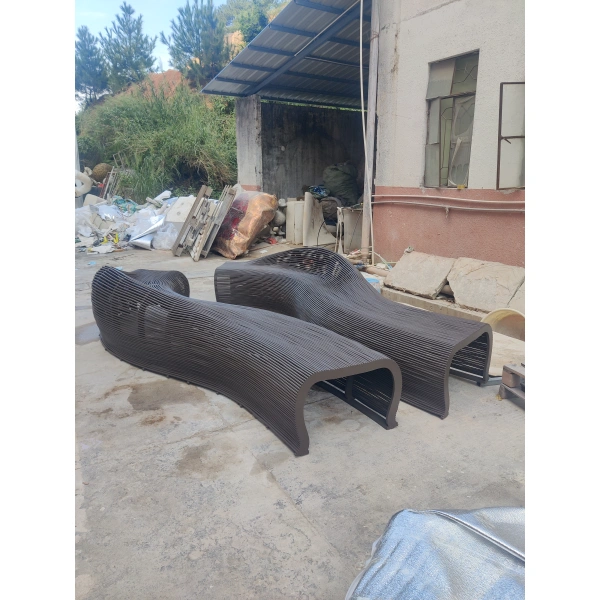 Solid Teak Handwoven Bench