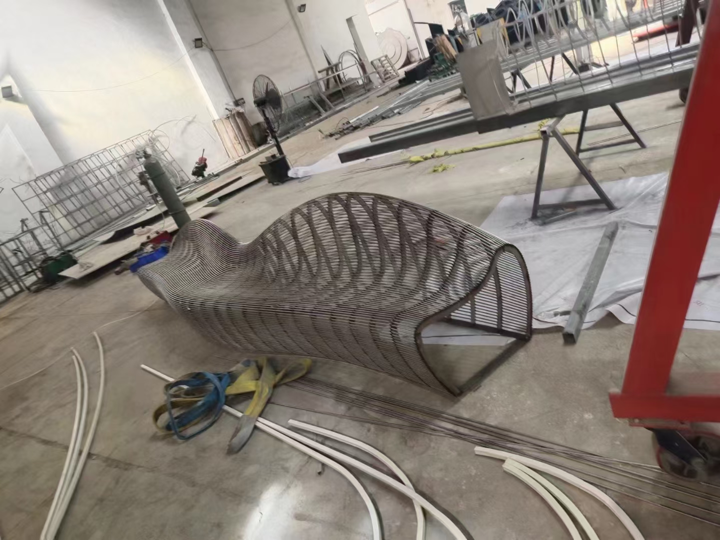 Solid Teak Handwoven Bench