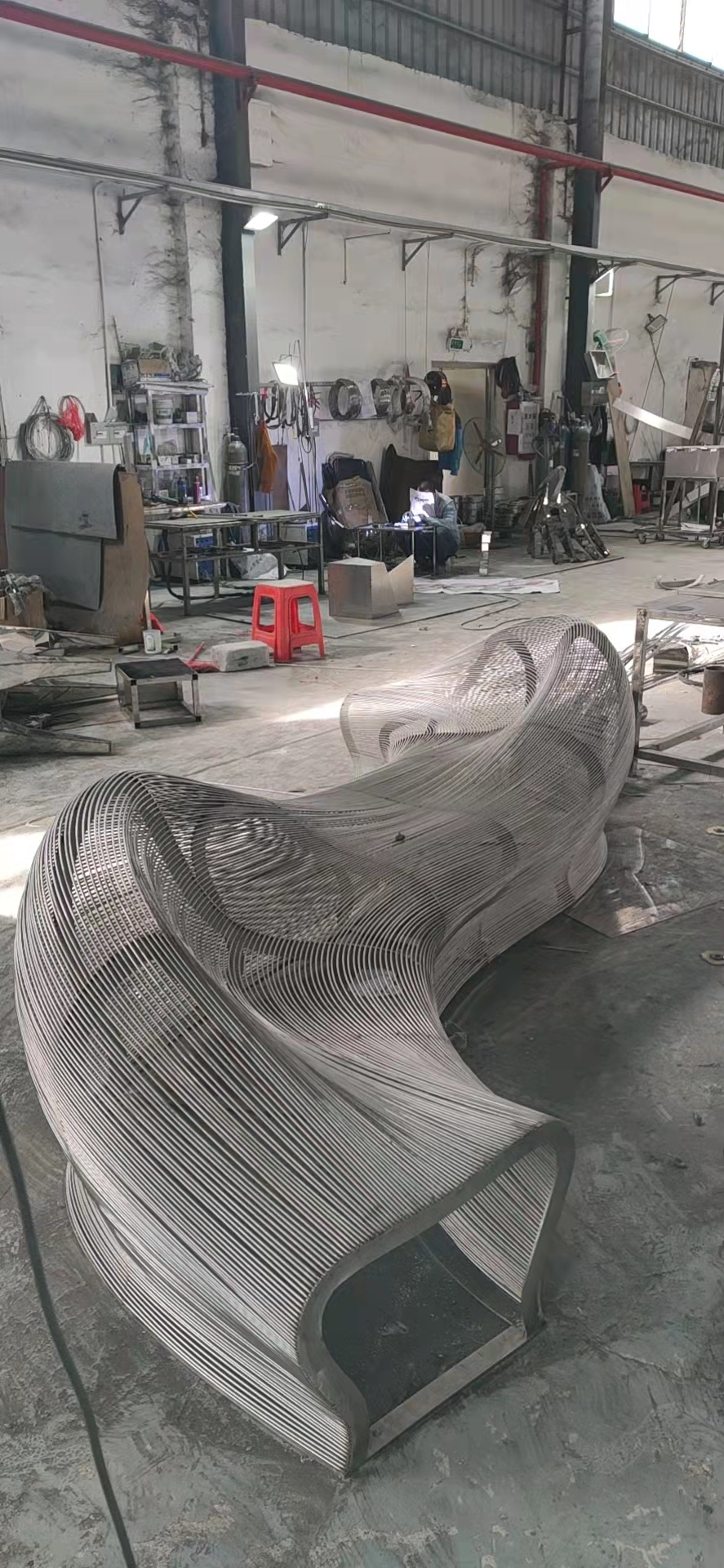 Solid Teak Handwoven Bench