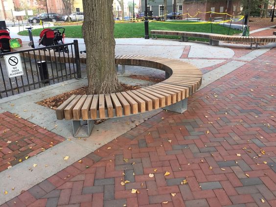 Tree pool seat series