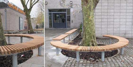 Tree pool seat series