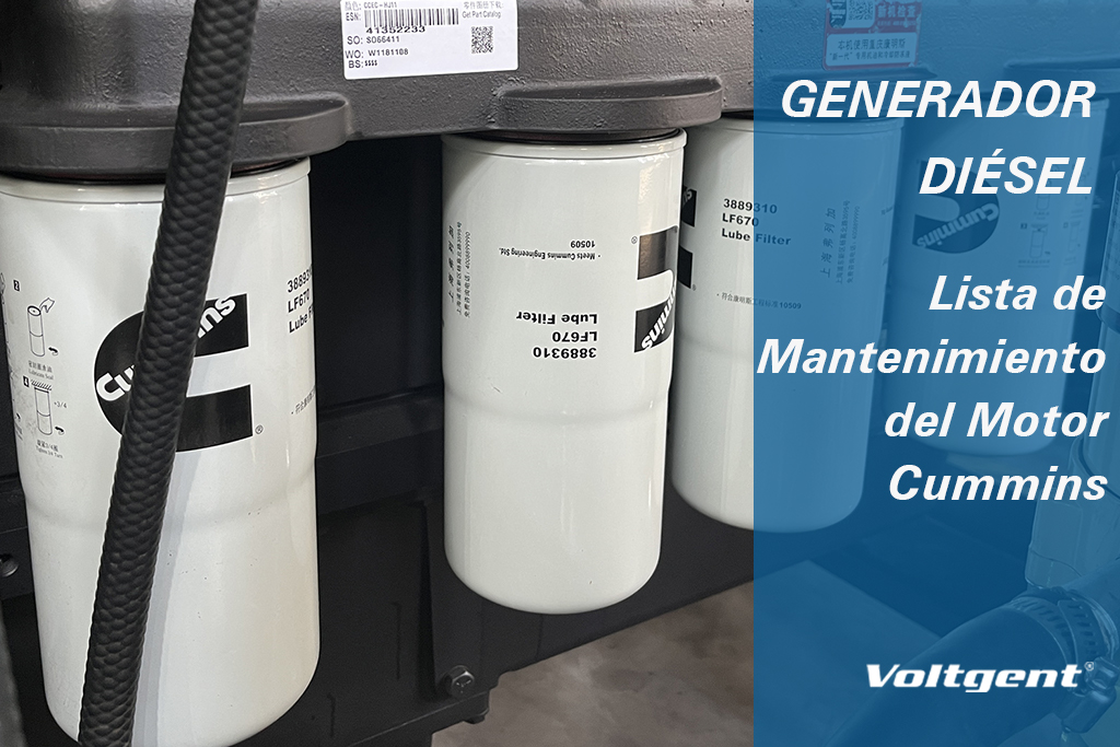Lista de Mantenimiento de Generadores Cummins