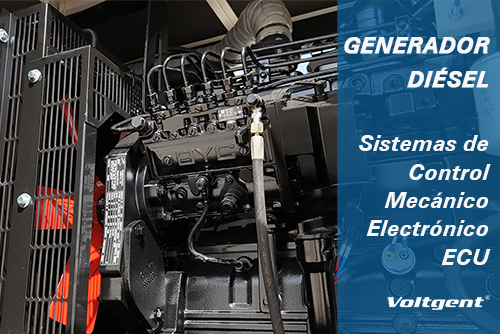 Sistemas de control de grupos electrógenos: control mecánico, electrónico y ECU