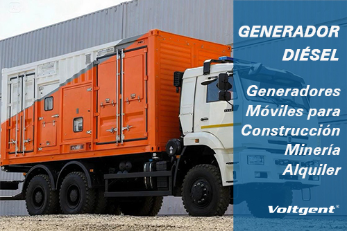 Grupos electrógenos de contenedores personalizados montados en camiones: generadores diésel de energía móvil para construcción, minería y respuesta a emergencias