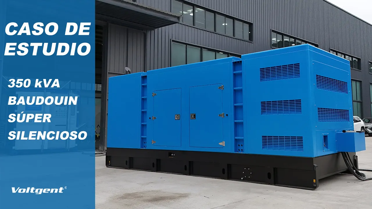 Grupo electrógeno súper silencioso de 350 kVA