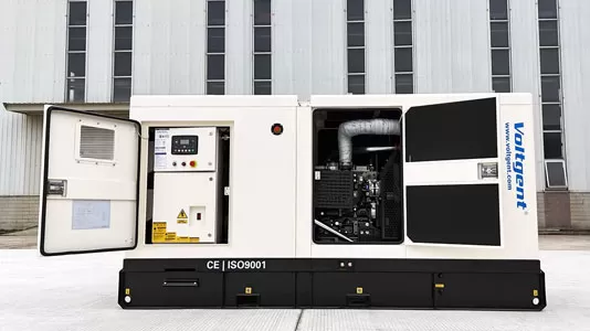 Conjunto de dosel de 165 kVA, accionado por Perkins