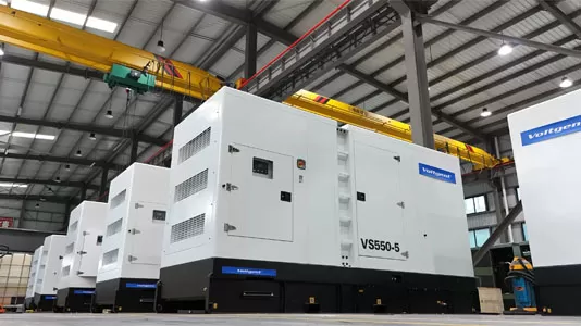 Conjunto de cabina de 550 kVA con motor Scania